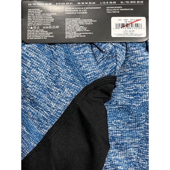NWT AMERICAN EAGLE Training Boxer Brief 6" Inseam Sz XXXL Blue - Picture 2 of 3
